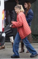 KALEY CUOCO on the Set of The Flight Attendant in Los Angeles 10/04/2021
