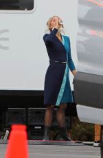 KALEY CUOCO on the Set of The Flight Attendant in Los Angeles 10/07/2021