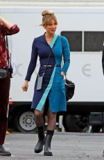 KALEY CUOCO on the Set of The Flight Attendant in Los Angeles 10/07/2021