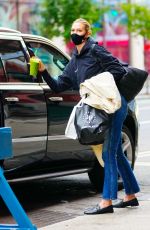 KARLIE KLOSS Out and About in New York 10/04/2021
