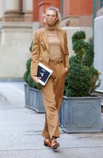 KARLIE KLOSS Out and About in New York 10/27/2021
