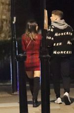 KASEY KC OSBORNE and Kori Sampson Out for Dinner in London 10/22/2021