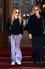 KATE and LILA GRACE MOSS Out at Paris Fashion Week 10/04/2021