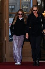 KATE and LILA GRACE MOSS Out at Paris Fashion Week 10/04/2021