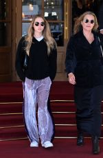KATE and LILA GRACE MOSS Out at Paris Fashion Week 10/04/2021