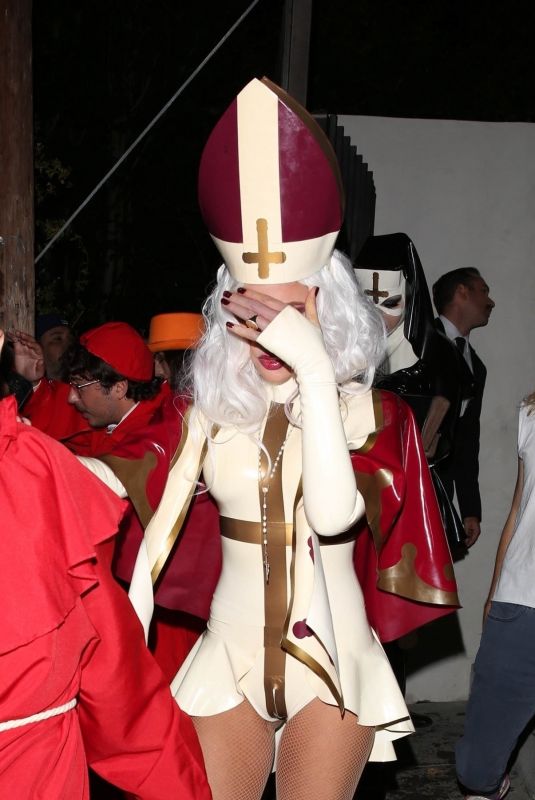 KATE BECKINSALE Leaves a Halloween Party in Los Angeles 10/30/2021