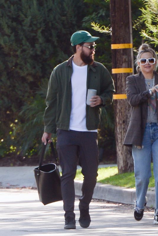 KATE HUDSON and Danny Fujikawa Out in Los Angeles 10/21/2021