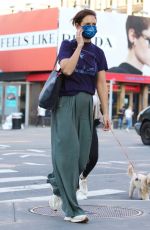 KATIE HOLMES Out and About in New York 10/15/2021