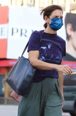 KATIE HOLMES Out and About in New York 10/15/2021