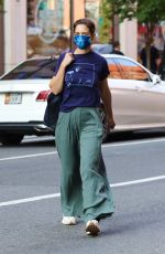KATIE HOLMES Out and About in New York 10/15/2021