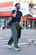 KATIE HOLMES Out and About in New York 10/15/2021