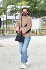 KATIE HOLMES Out and About in New York 10/17/2021