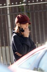 KATIE HOLMES Out Smoking in Brooklyn 10/19/2021