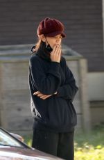 KATIE HOLMES Out Smoking in Brooklyn 10/19/2021