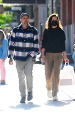 KATIE HOLMES Out with a Friend in New York 10/09/2021