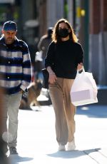 KATIE HOLMES Out with a Friend in New York 10/09/2021