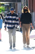 KATIE HOLMES Out with a Friend in New York 10/09/2021
