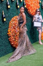 KEKE PALMER at Veuve Clicquot Polo Classic Los Angeles at Will Rogers State Historic Park in Pacific Palisades 10/02/2021