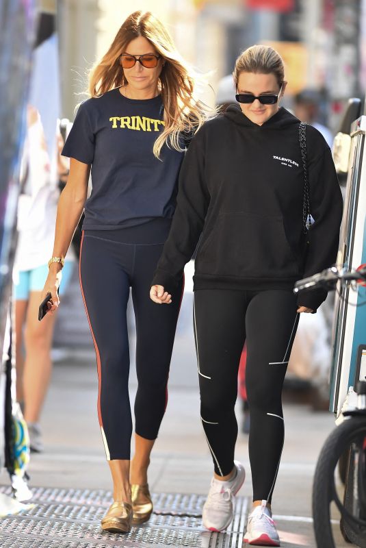 KELLY and SEA LOUISE BENSIMON Heading to a Gym in New York 10/03/2021