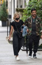 KELLY RIPA and Mark Consuelos Out in New York 10/10/2021