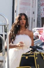 KELLY ROWLAND on the Set of Merry Liddle Christmas in Los Angeles 10/02/2021