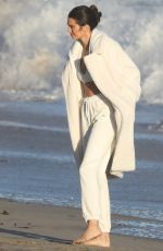 KENDALL JENNER on the Set of Alo Yoga Photoshoot in Malibu 10/13/2021