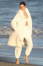 KENDALL JENNER on the Set of Alo Yoga Photoshoot in Malibu 10/13/2021