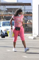 KENYA MOORE Arrives at Dance Practice in Los Angeles 10/02/2021