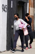 KENYA MOORE Leaves Dancing With The Stars Rehearsal in Los Angeles 09/29/2021
