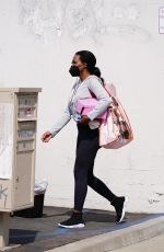 KENYA MOORE Leaves Dancing With The Stars Rehearsal in Los Angeles 09/29/2021