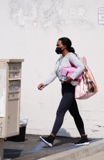 KENYA MOORE Leaves Dancing With The Stars Rehearsal in Los Angeles 09/29/2021