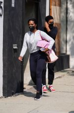 KENYA MOORE Leaves Dancing With The Stars Rehearsal in Los Angeles 09/29/2021