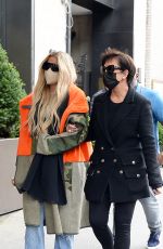 KHLOE KARDASHIAN and KRIS JENNER Out at Central Park in New York  10/09/2021