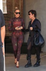 KHLOE KARDASHIAN and KRIS JENNER Out in Los Angeles 09/30/2021