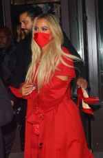 KHLOE KARDASHIAN and Scott Disick Arrives at SNL Afterparty in New York 10/09/2021