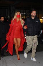KHLOE KARDASHIAN and Scott Disick Arrives at SNL Afterparty in New York 10/09/2021