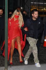 KHLOE KARDASHIAN and Scott Disick Arrives at SNL Afterparty in New York 10/09/2021