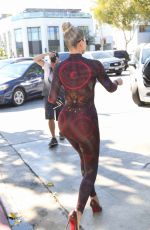 KHLOE KARDASHIAN in Tights Out in Los Angeles 09/30/2021