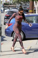 KHLOE KARDASHIAN in Tights Out in Los Angeles 09/30/2021
