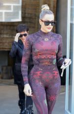 KHLOE KARDASHIAN in Tights Out in Los Angeles 09/30/2021