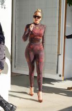 KHLOE KARDASHIAN in Tights Out in Los Angeles 09/30/2021