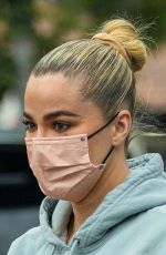 KHLOE KARDASHIAN Takes Her Daughter at Dance Class in Los Angeles 10/04/2021