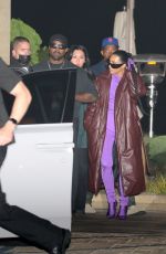 KIM KARDASHIAN and Kanye West Out for Dinner with Friends at Nobu in Malibu 09/30/2021
