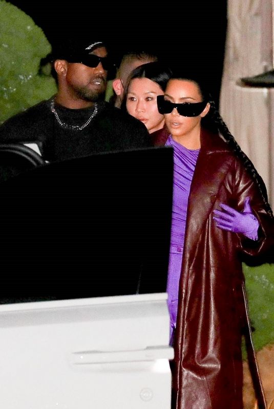KIM KARDASHIAN and Kanye West Out for Dinner with Friends at Nobu in Malibu 09/30/2021