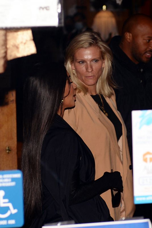 KIM KARDASHIAN and LINDSAY SHOOKUS After Rehearseals for Saturday Night Live in New York 10/05/2021