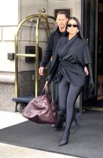 KIM KARDASHIAN and LINDSAY SHOOKUS After Rehearseals for Saturday Night Live in New York 10/05/2021