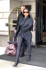 KIM KARDASHIAN and LINDSAY SHOOKUS After Rehearseals for Saturday Night Live in New York 10/05/2021