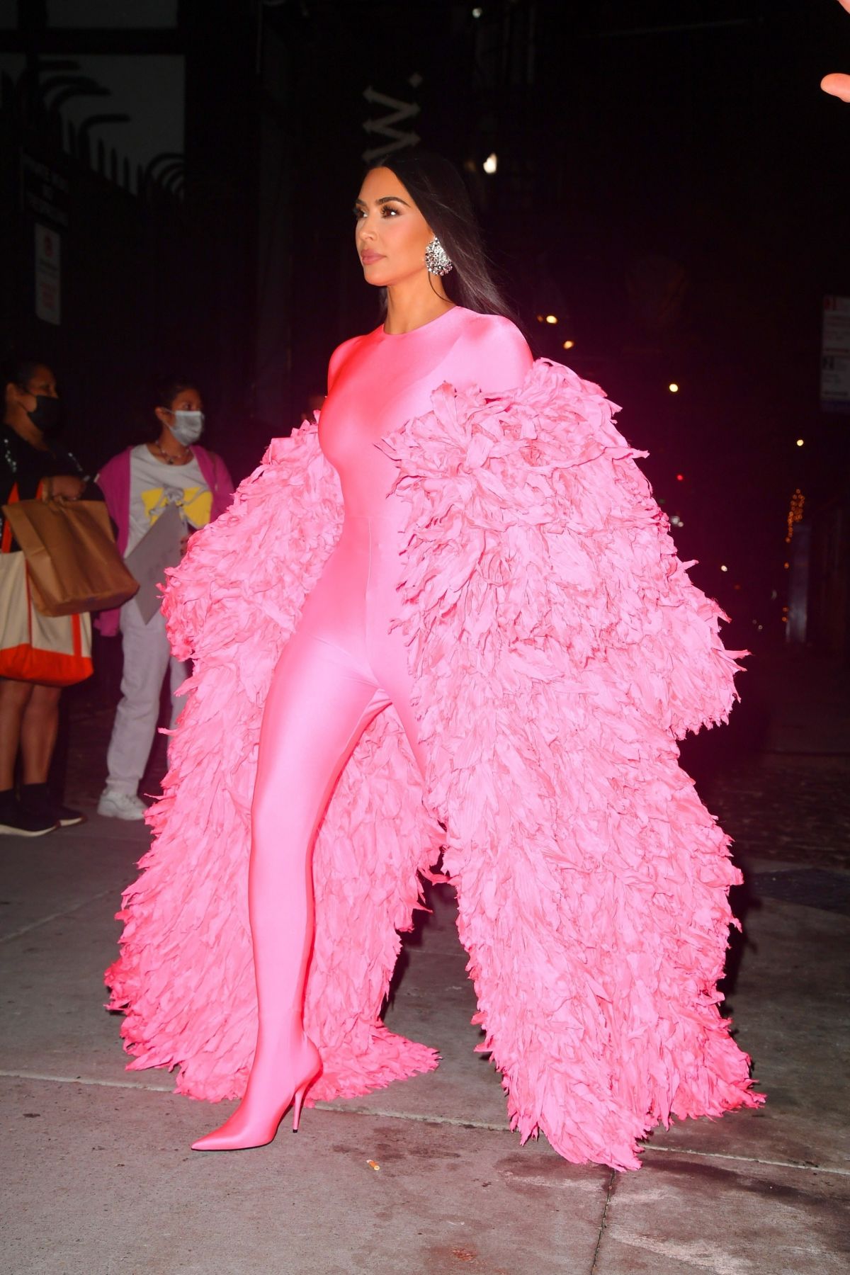 KIM KARDASHIAN Arrives at SNL Afterparty in New York 10/09/2021 ...
