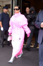 KIM KARDASHIAN Leaves Her Hotel in New York 10/09/2021