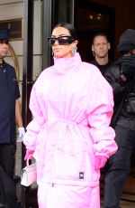 KIM KARDASHIAN Leaves Her Hotel in New York 10/09/2021